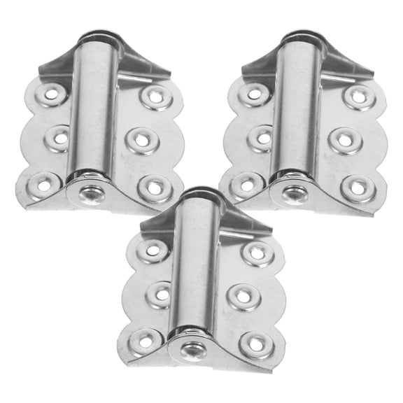 HOOWIFFY 3Pcs Stainless Steel Spring Door Hinges for Patio and Screen Doors with Silent Closing Design