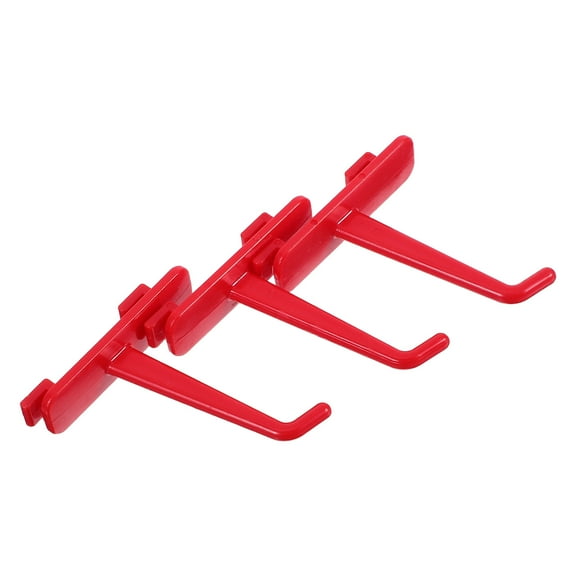 HOOWIFFY 3Pcs Spray Bottle Rack Holder In Red Plastic For Tool Organization And Long Term Reliability