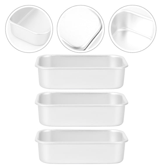 HOOWIFFY 3-Piece Cake Baking Mold Set Non-Stick Round Pan for Easy Demolding and Baking