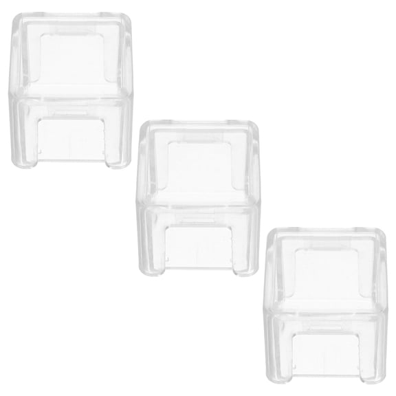 HOOWIFFY 3-Pack Pool Cue Chalk Set with Clear Acrylic Case, and Portable for Billiards, Snooker, and Pool Games