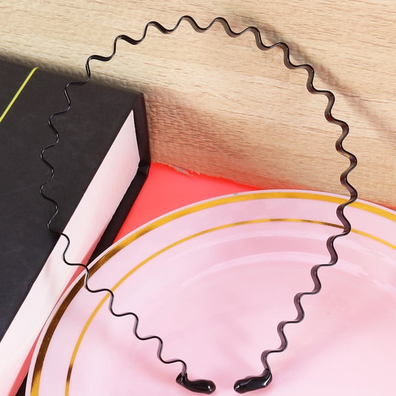 HOOWIFFY Women's Hairbands Black 3pcs Hair Accessories Soft Stretchy Elastic Hair Ties for Everyday Use