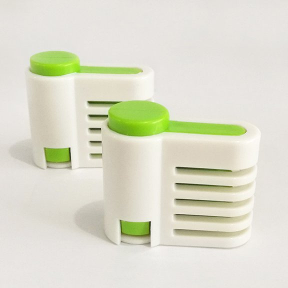 HOOWIFFY Stratification Auxiliary Cake Slicer Green 4Pcs 2.4x2.4x1.2in