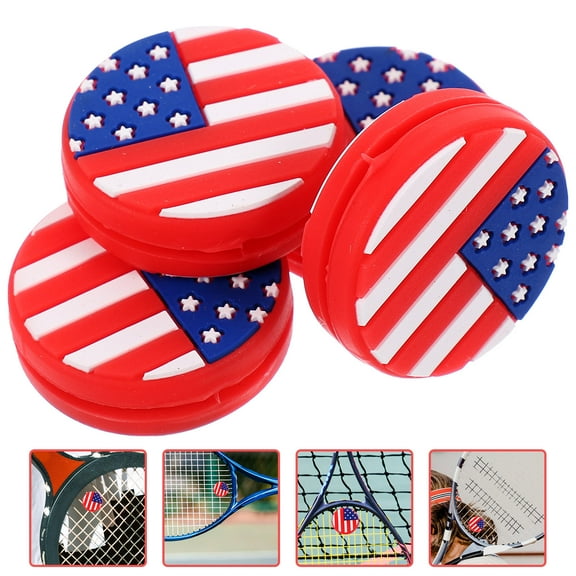 HOOWIFFY 4 Pcs Dampeners for Tennis Rackets Silicone Vibration Reduction for Professional Tennis Players