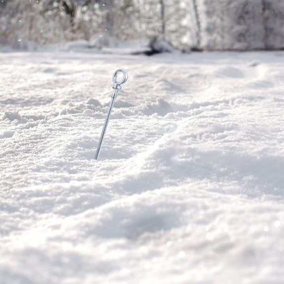 HOOWIFFY Durable Carbon Steel Tent Pegs Silver for Outdoor Use Multi-Terrain Stability