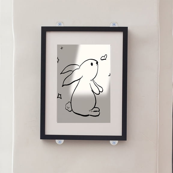 HOOWIFFY Heavy Duty Transparent Glass Clips 40 Set Plastic Clips for Home Decor and Projects