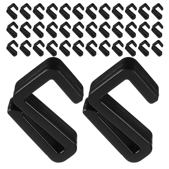 HOOWIFFY 40Pcs Multipurpose Plastic S Hooks for Bathroom and Kitchen Use