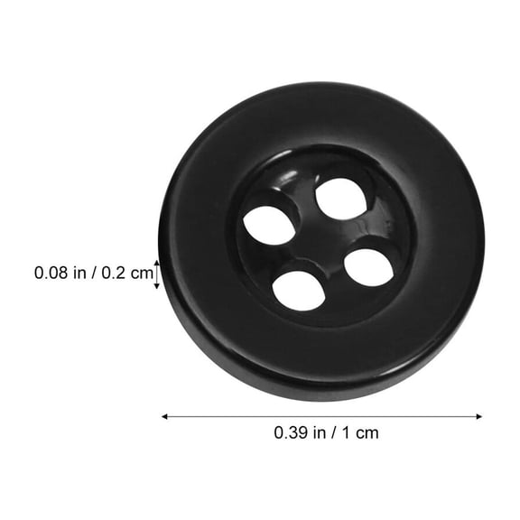 HOOWIFFY 40Pcs Durable Resin Press Clothes Buttons with Smooth Surface for DIY Craft Projects