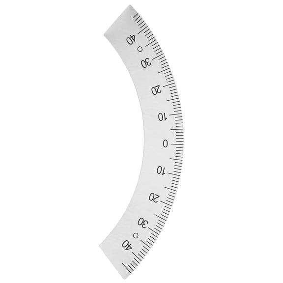 HOOWIFFY Silver Plastic Angle Plate Ruler, Precise Milling Machine Measuring Tool