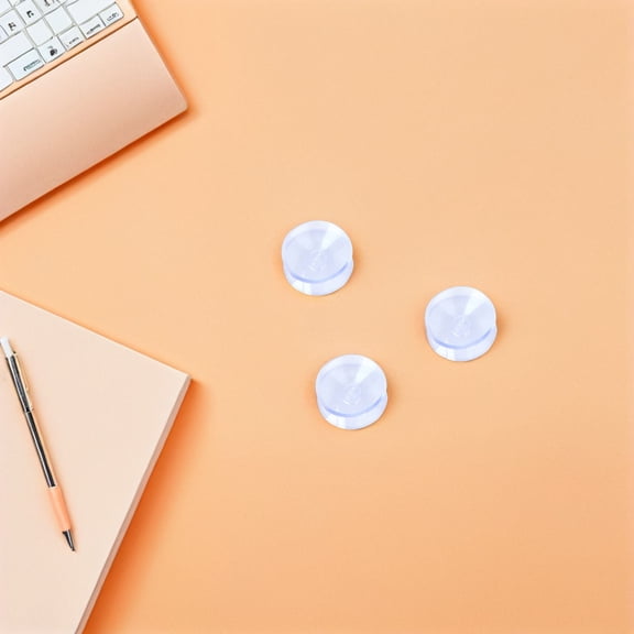 HOOWIFFY 48Pcs Glass Table Suckers Transparent Double Sided Suction Cups for Stable Tableware