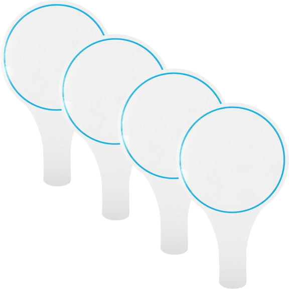 HOOWIFFY 4Pcs Blue Handheld Whiteboards for DIY Use Multipurpose Dry Erase Scoring Boards
