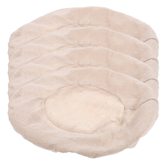 HOOWIFFY Bread Proofing Basket Liners Beige Cotton Linen for Home Baking and Fermentation