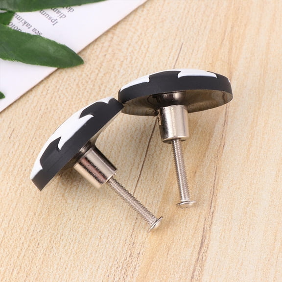 HOOWIFFY Football Shaped Rubber Wardrobe Door Knobs 4 Pcs Multi-Purpose Home Decoration Fan Gear Accessories