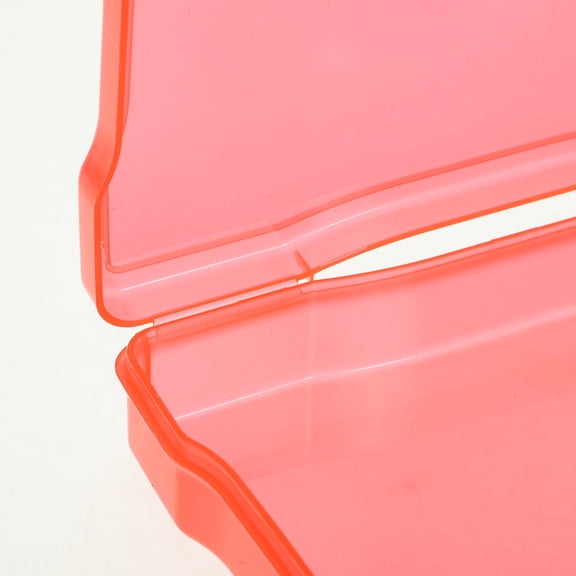 HOOWIFFY 4Pcs Clear Plastic Card Storage Box Organizer for Greeting Cards Photos and Small Items