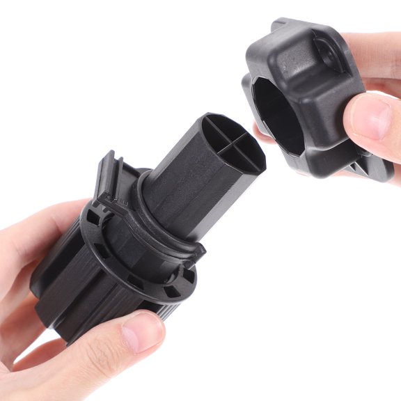HOOWIFFY Set of 4 Adjustable Black Furniture Legs Made of PP for Cabinet Leveling and Anti-Skid Support