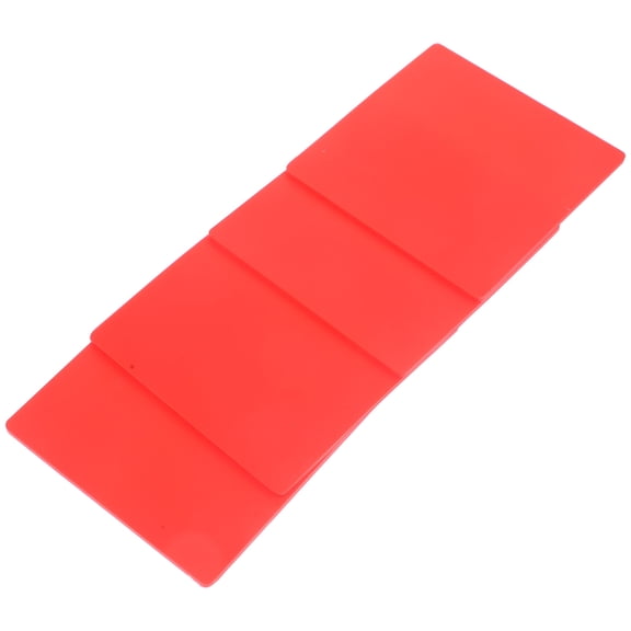 HOOWIFFY 4Pcs Non Slip Cup Mats Red Silicone Prevent Sliding Household Cup Pads