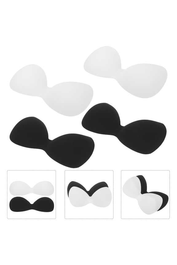 4pcs U Shaped Padded Inserts for Sports Bras, Comfortable, Travel Friendly, Lightweight Bra Padding Accessories