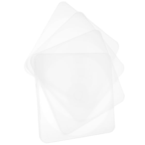 HOOWIFFY 4Pcs Plastic Cd Storage Case Clear Boxes Compact Design for Easy Carry