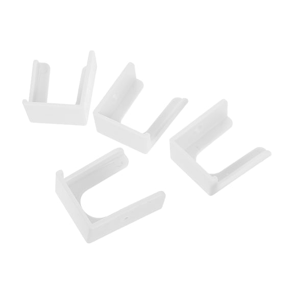 HOOWIFFY 4Pcs Plastic Scale Holder White for Wall Mount Storage in Small Apartment Bathrooms