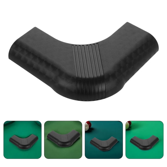 HOOWIFFY 4Pcs Corner Safety Bumpers for Pool Tables Nylon Black Protectors