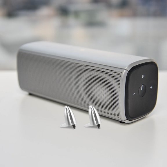 HOOWIFFY 4Pcs Speaker Spike Pads with Elevated Design for Optimal Sound Diffusion and Stable Placement