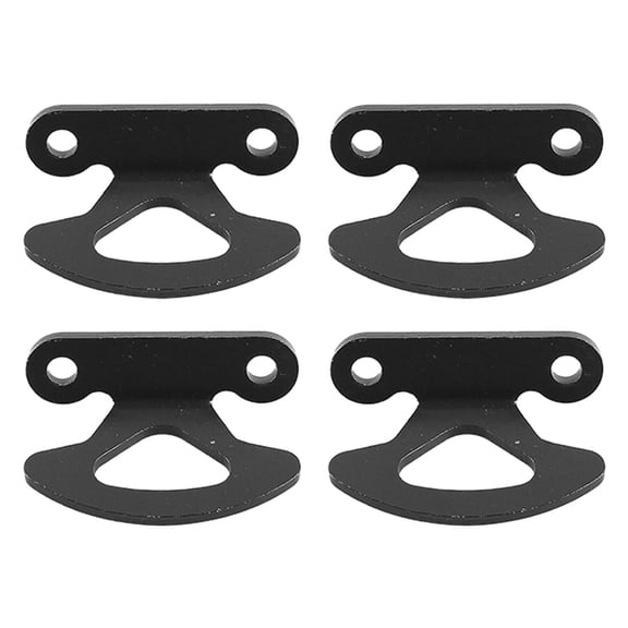 HOOWIFFY 4Pcs Surface Mount Tie Down Anchor Hooks Durable Black Metal for Truck and Trailer Cargo