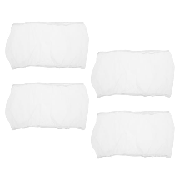 HOOWIFFY 4Pcs Universal Bird Cage Cover Breathable Mesh Protector for Pet Cage Use White