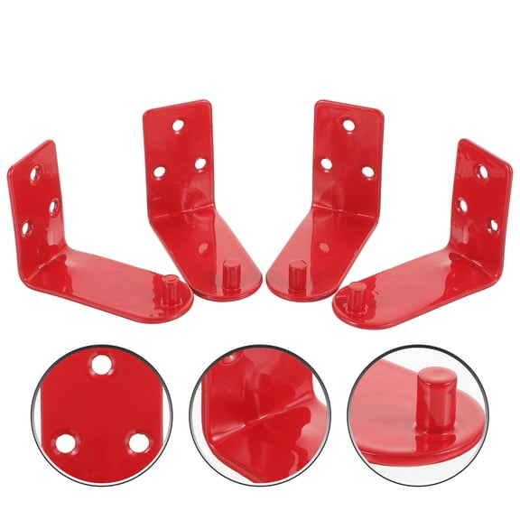 HOOWIFFY 4-Piece Heavy Duty Wall Mount Bracket Set for Fire Extinguishers, and Secure Holder