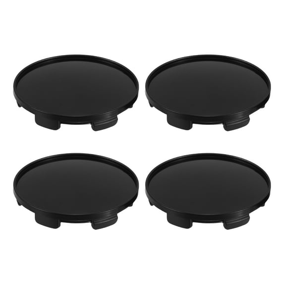 HOOWIFFY 4 Pieces Black ABS Car Wheel Hub Caps Set Replacement Accessories for Auto Wheels