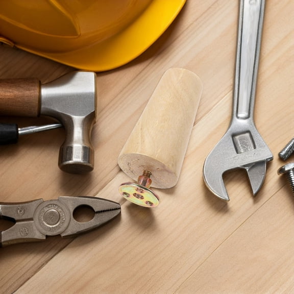 HOOWIFFY 4Pcs Solid Wood Furniture Legs Light Yellow Tapered Sofa Chair Replacement