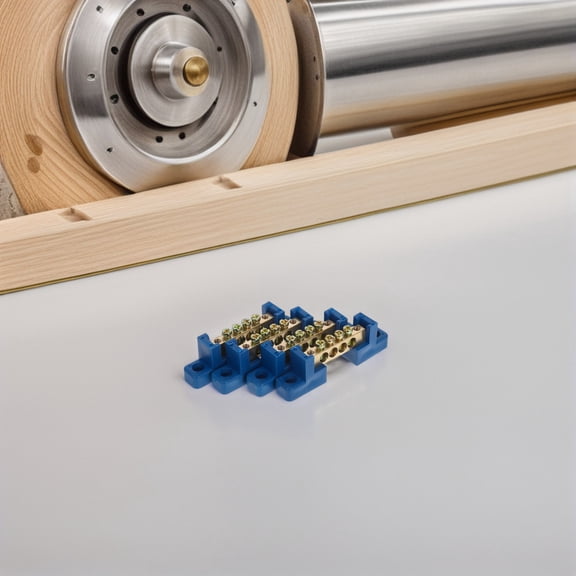 HOOWIFFY 4pcs Copper Ground Distribution Block for Electrical Wiring Heat Dissipation in Construction and Industrial Sites