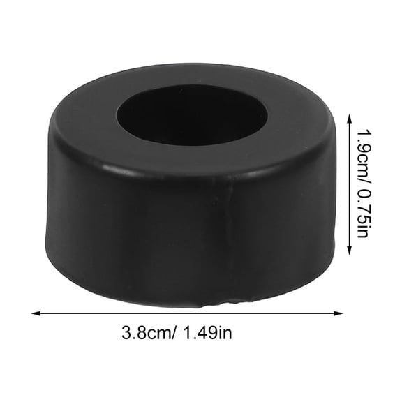 HOOWIFFY 4-Pack Black Rubber Anti- Pads for Air Conditioners and Generators, Noise Dampening and Shock Absorption