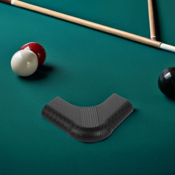 HOOWIFFY 4pcs Table Corner Covers for Pool Tables Billiard Edge Guards Nylon Black