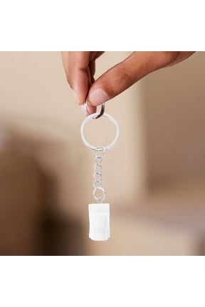 4-Pack Multi-Color Toilet Keychain Set, PVC Bathroom Accessories and Fun Decor