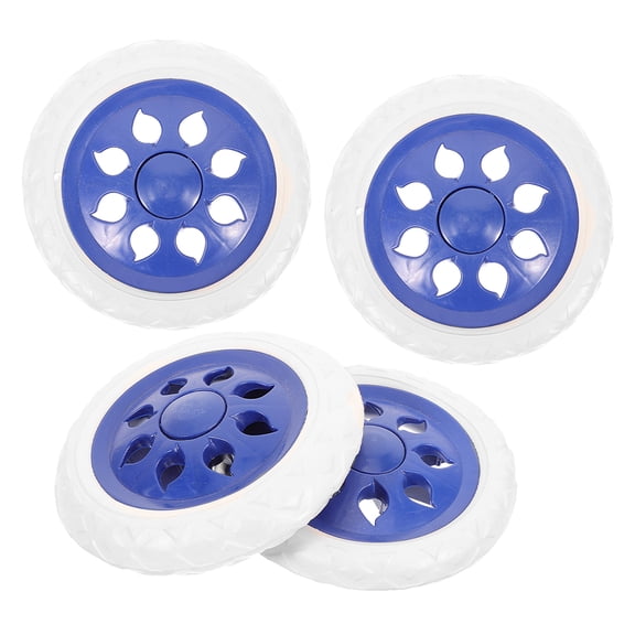 HOOWIFFY 4-Pack Replacement Stroller Wheels Smooth Rolling Casters for Shopping Cart and Easy to Install