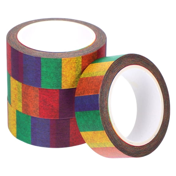 HOOWIFFY Multi- Project Tape 4-Pack Easy to Tear for Planners, Journals, Scrapbooking and Crafts