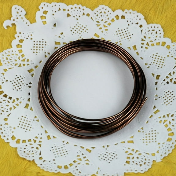 HOOWIFFY Brown Aluminum Crafting Wire for Jewelry Making, Bonsai, Crafts, Floral Arrangements, and Art Projects