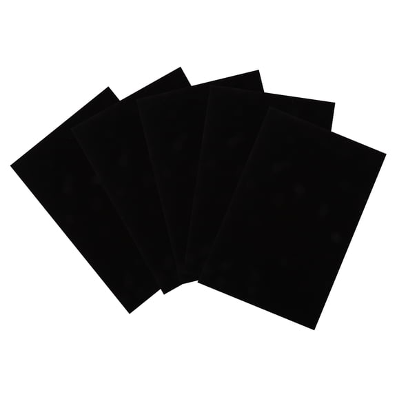 HOOWIFFY Black Adhesive Felt Sheets for Jewelry Drawer Liner, Smooth Finish, Non- Protective Lining Pads