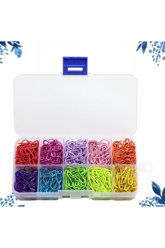 500pcs of Gourd Shaped Pin Hanging Tag Brooch Copper Assorted Color for Clothes Shop