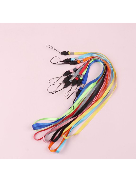 50 Pcs Colorful Cell Phone Charm Straps, Lightweight Lanyard for Keychains, USB Drives, Cameras, Gadgets