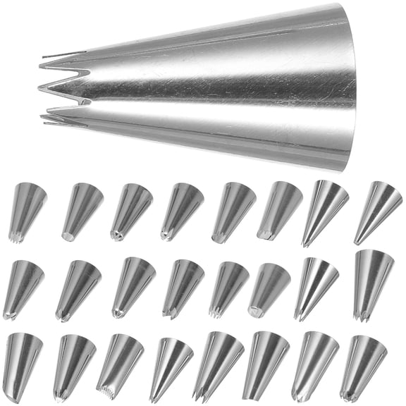 HOOWIFFY 50pcs Cake Piping Tips Set Baking Decorating Tools for Cookies Pastry