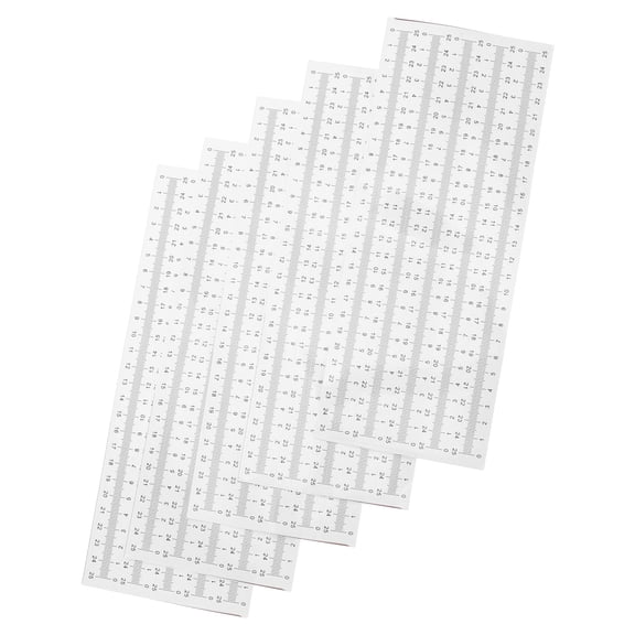 HOOWIFFY 50Pcs Peel and Stick Measuring Tape Ruler Sticker for Workbench and Desk Use