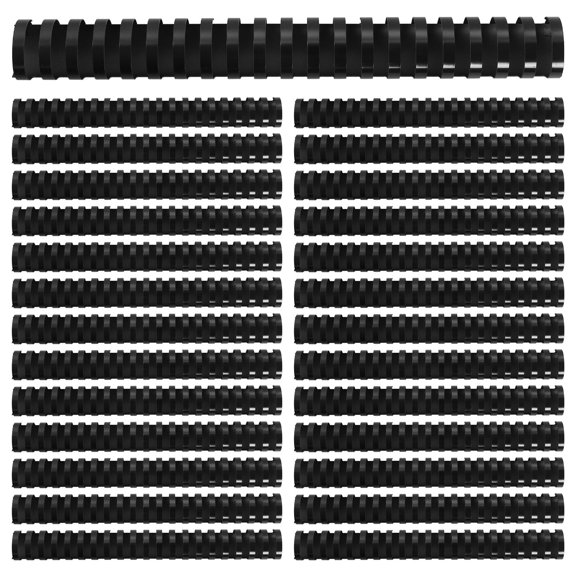 HOOWIFFY 50Pcs Plastic Comb Binding Spines 21 Ring for Professional Document Binding