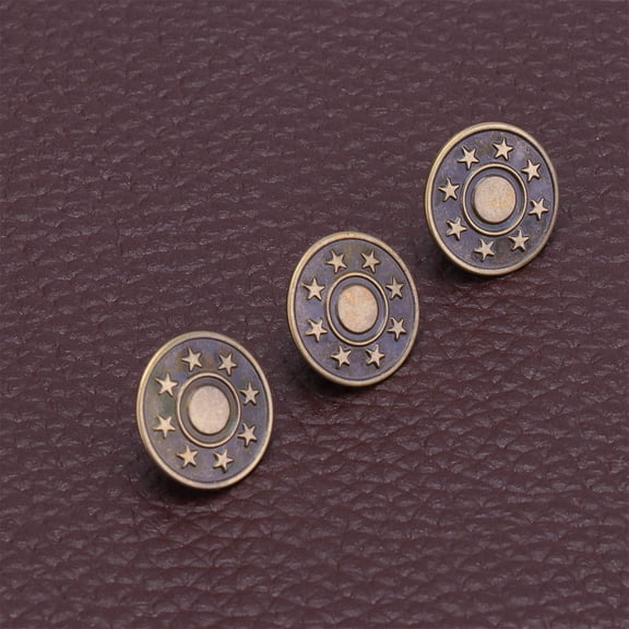 HOOWIFFY 50Set Heavy Duty Metal Base Jeans Buttons No Sewing Needed for Overalls