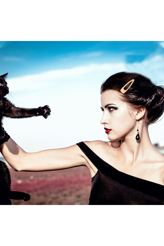 50pcs Golden Alloy Hair Snap Clips for Women, Style Hair Holders