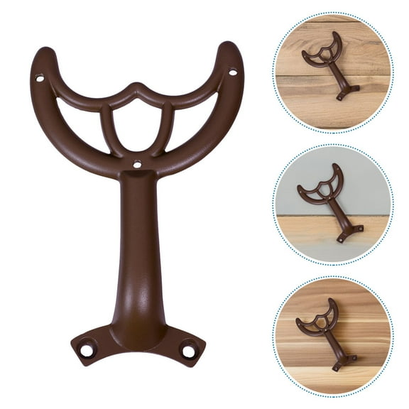 HOOWIFFY Ceiling Fan Replacement Brackets Universal Fit Metal Support Coffee 5Pcs