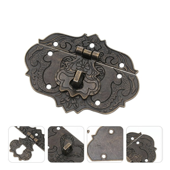 HOOWIFFY DIY Box Buckle Locks Black Metal for Bags Stable Reliable 5Pcs