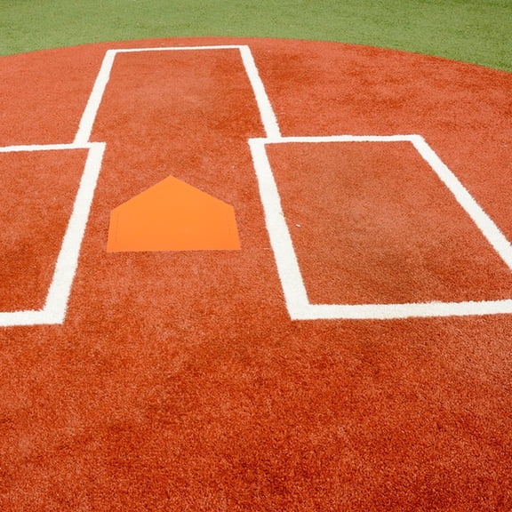 HOOWIFFY 5Pcs Orange Rubber Baseball Bases Set Thickened Waterproof for Daily Use