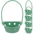thumbnail image 1 of HOOWIFFY 5Pcs Sturdy Plastic Flower Basket Green Handheld for Chrysanthemum and Flower Use, 1 of 5