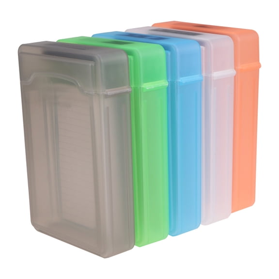 HOOWIFFY 5-Pack External Hard Drive Protective Cases, Portable Scratch-Resistant Storage Covers for HDD SSD