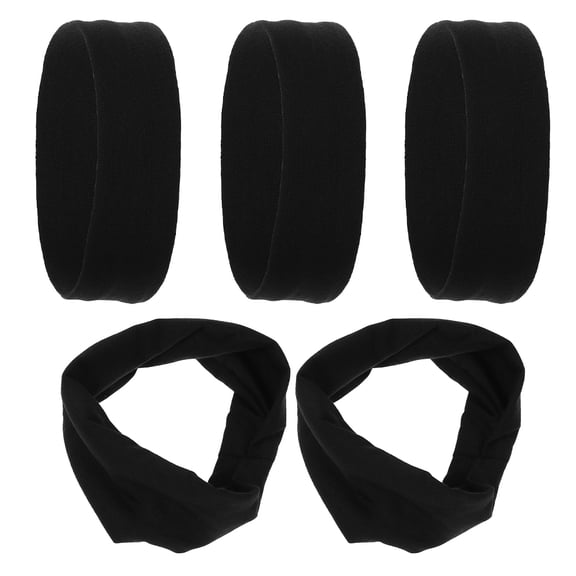 HOOWIFFY 5-Pack Hair Bands for Youth, Lightweight Breathable Fabric, Ideal for Football and Outdoor Activities